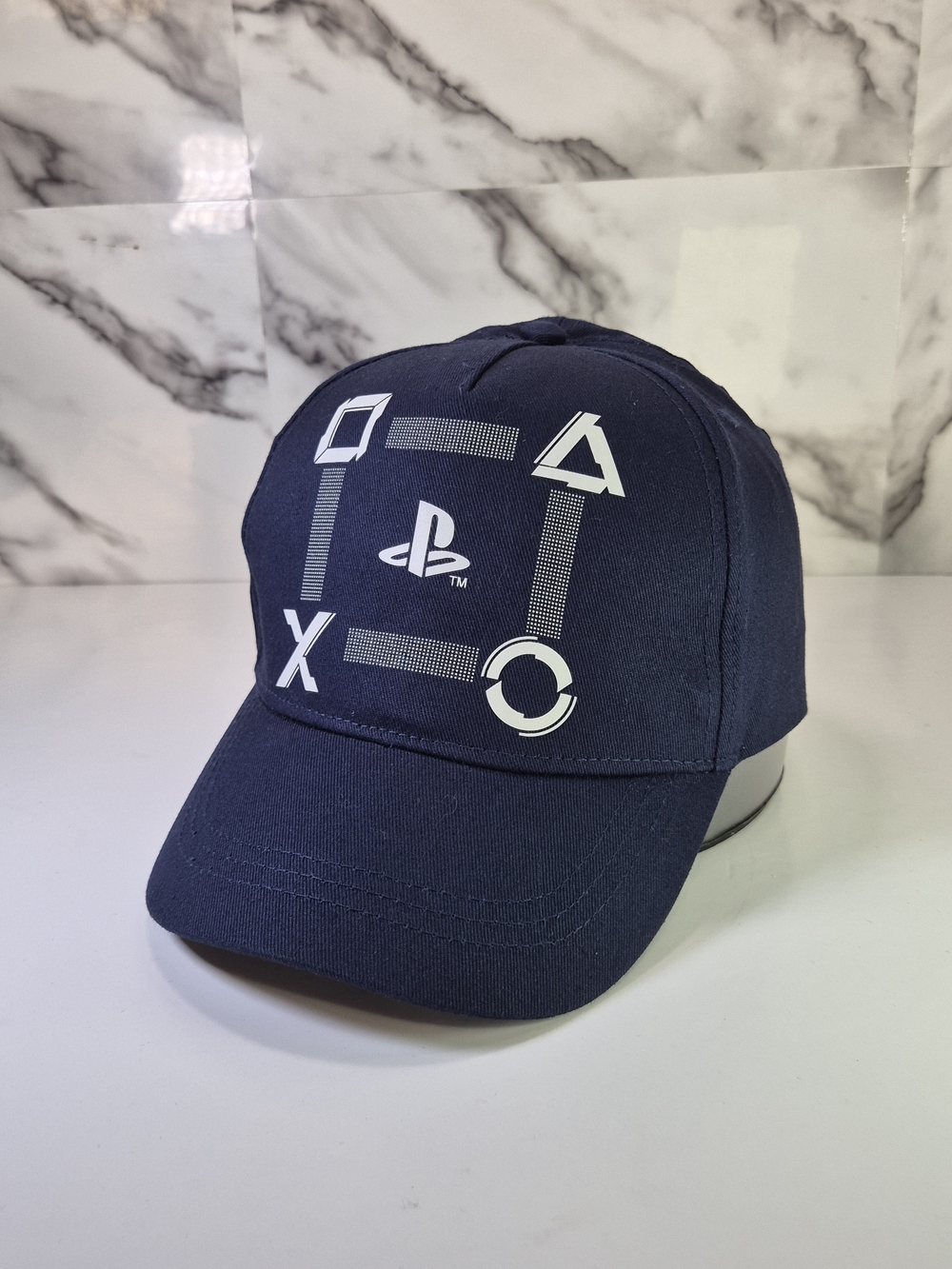 PlayStation Navy Baseball Cap with Controller Button Icons